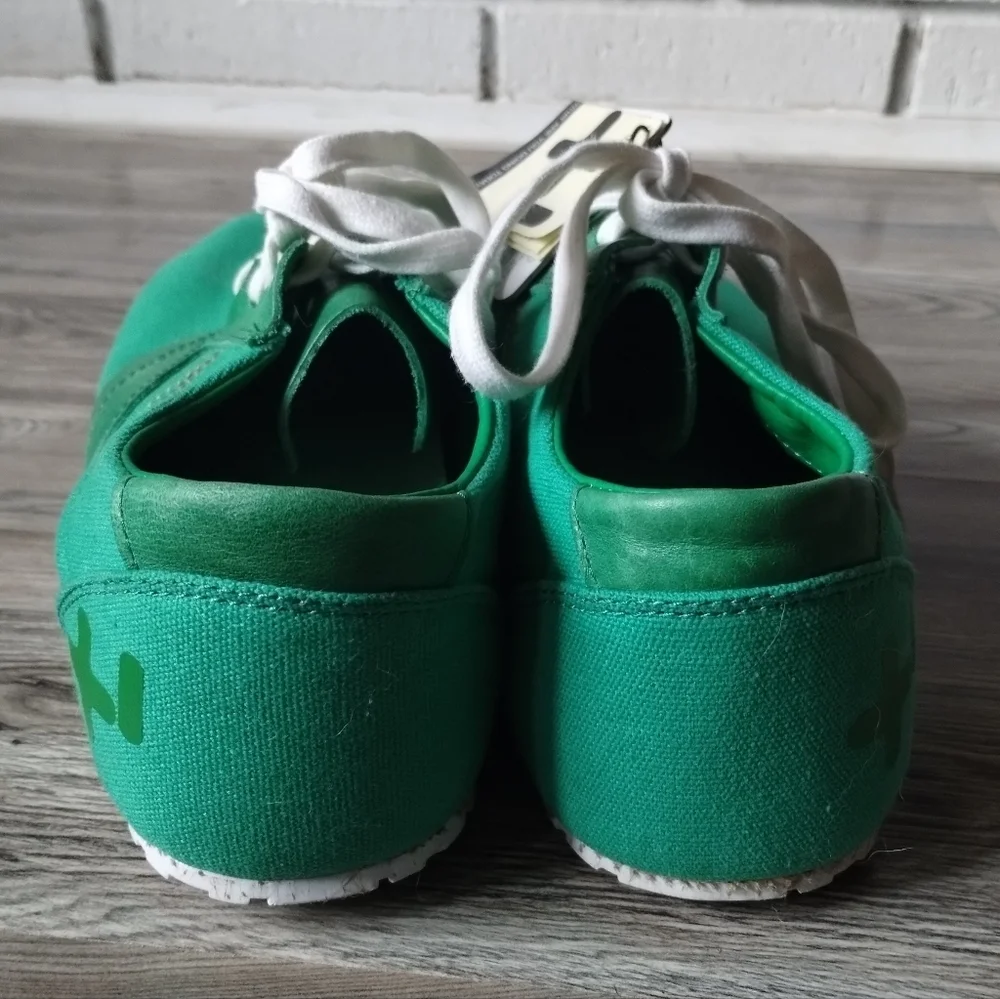 OeTZI Madlib MV Green Canvas Leather Lace Up Shoes Sneakers Size 45 US M12 W15